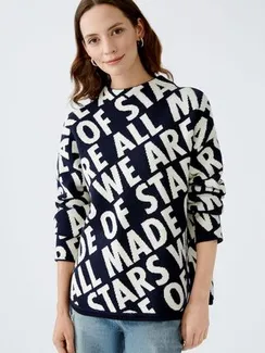 Oui Пуловер из смеси вискозы