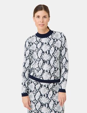 GERRY WEBER Джемпер с принтом змеи
