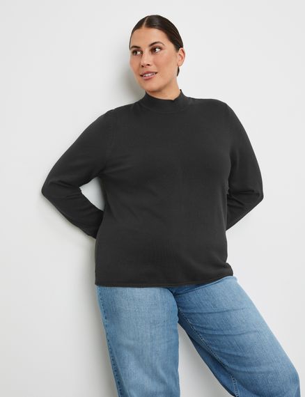 SAMOON Джемпер с высоким воротником