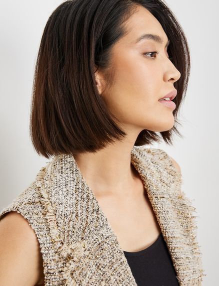 TAIFUN Жилет с блестящими деталями