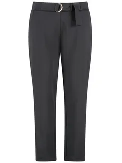 SAMOON Брюки укороченные черные