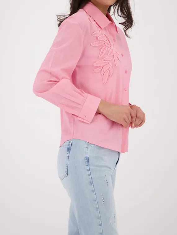 MONARI Блуза с аппликацией в виде цветов