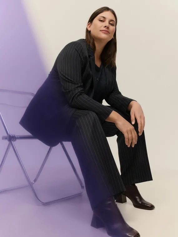 SAMOON Пиджак в полоску