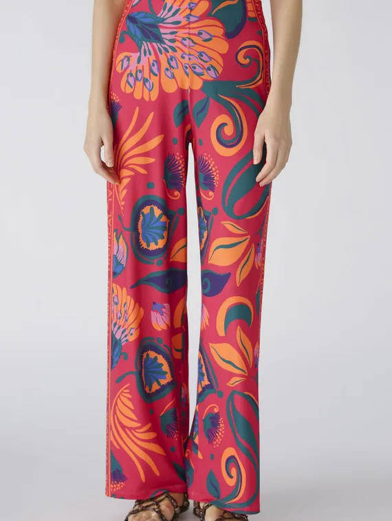 Oui Брюки с принтом