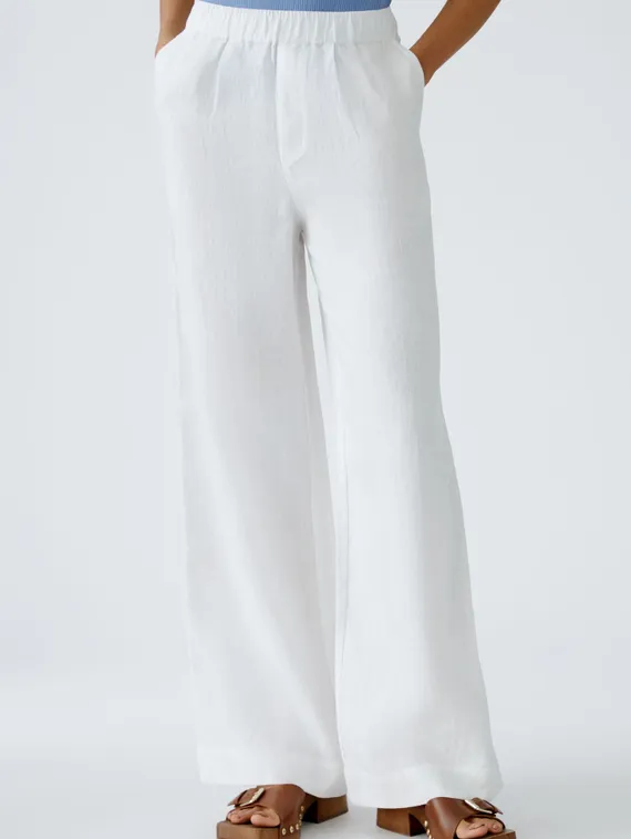 Oui Брюки широкие льняные