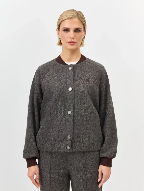 BULMER Теплый бомбер с шерстью