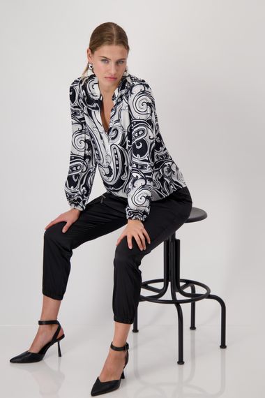 MONARI Блуза вискозная с узором пэйсли