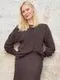 GERRY WEBER Вязаная юбка шоколадного цвета