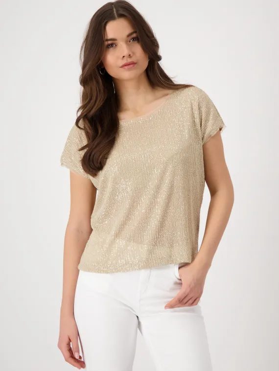 MONARI Футболка со сверкающими пайетками