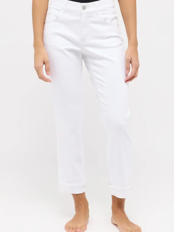 ANGELS Джинсы белого цвета с отворотами