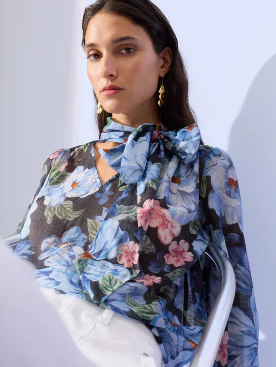 Oui Блузка с бантом