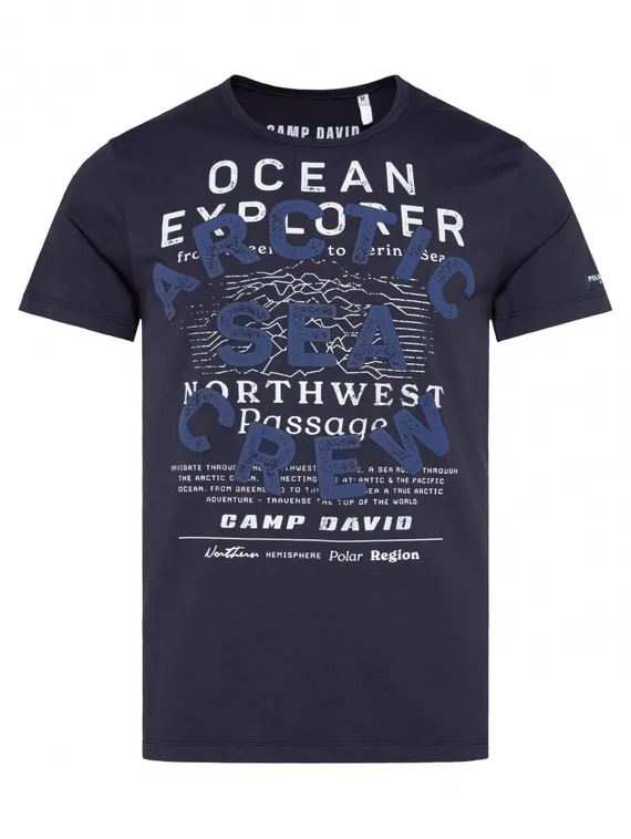 CAMP DAVID Футболка с принтом