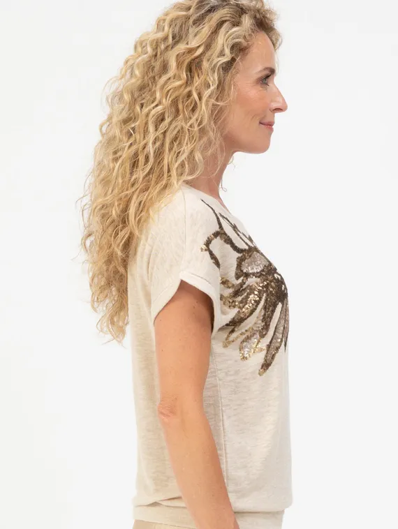 BIANCA Футболка с пайетками