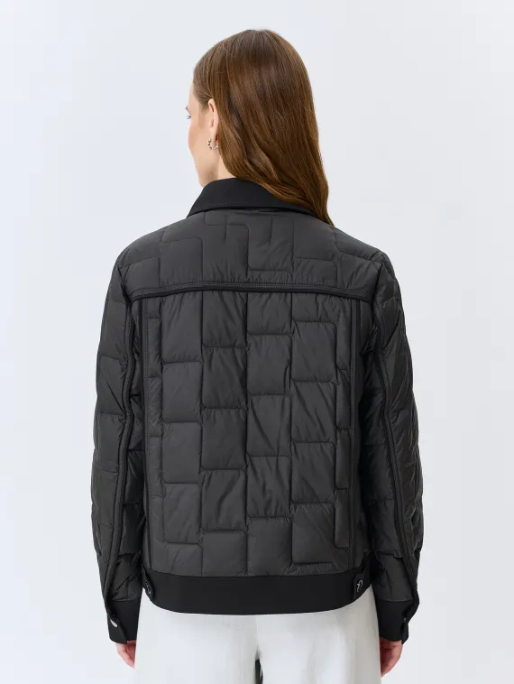 BULMER Стеганая куртка на натуральном утеплителе черная