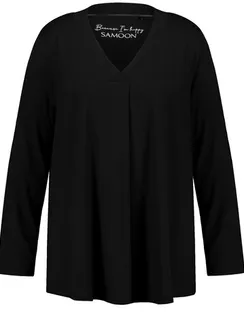 SAMOON Лонгслив с V-вырезом