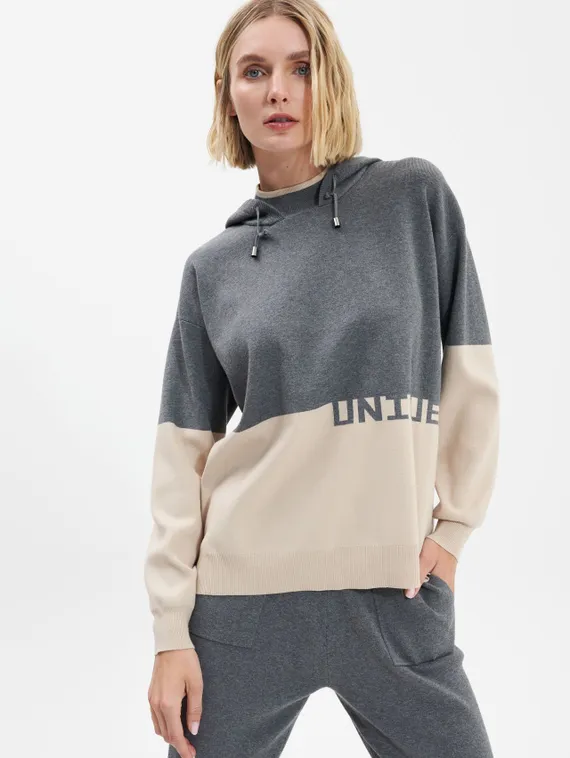UNQ Пуловер с капюшоном