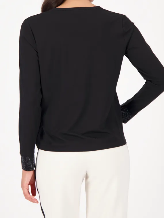 MONARI Креповая блуза со стразами