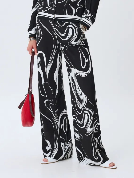 BULMER Яркие брюки с графичным принтом