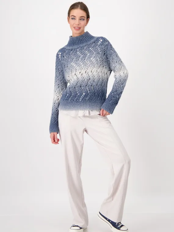 MONARI Свитер ажурный с люрексом