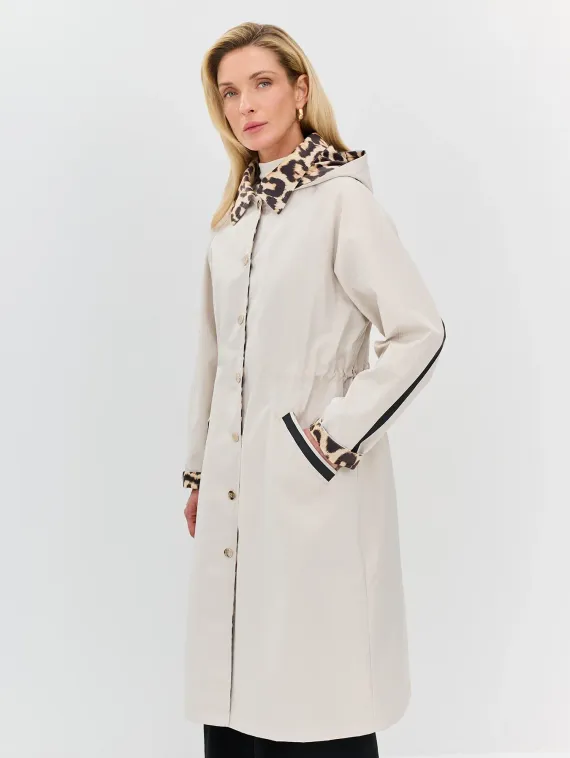 BULMER Плащ с анималистичной отделкой