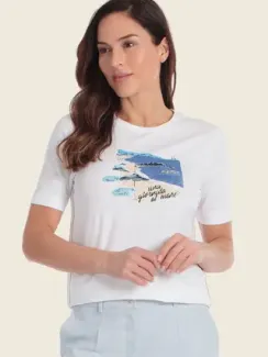 GERRY WEBER Футболка с пляжным принтом