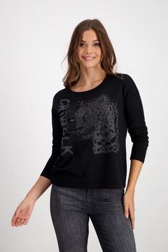 MONARI Футболка с принтом и пайетками