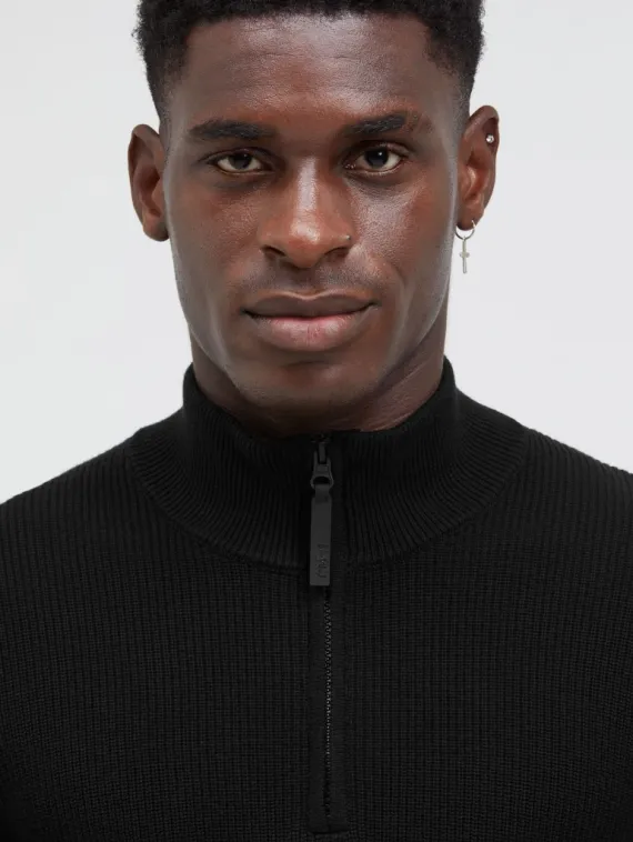 CAMP DAVID Черный свитер на молнии