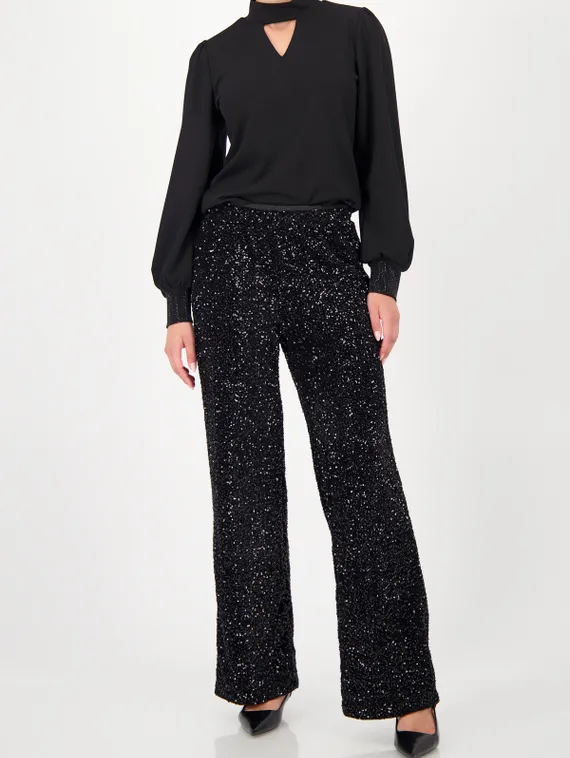 MONARI Широкие брюки с пайетками