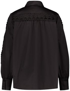GERRY WEBER Рубашка с кружевными вставками черная