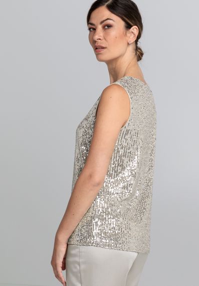 BIANCA Топ с пайетками