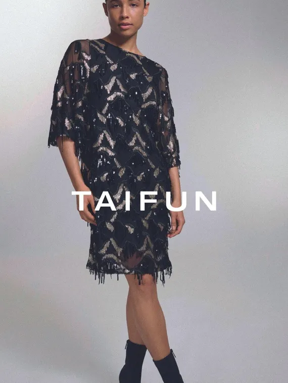 TAIFUN Платье с пайетками