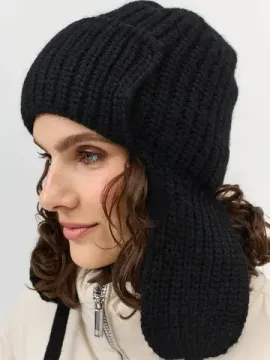 BULMER Шапка-ушанка черная