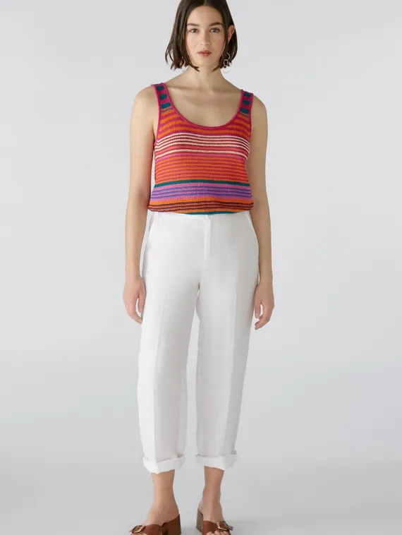 Oui Топ льняной