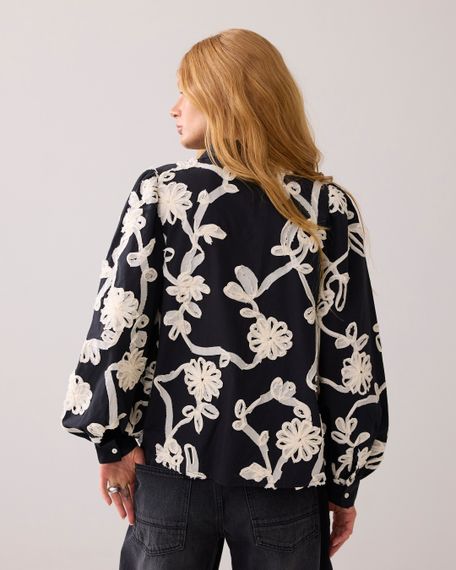 SUMMUM Блузка с цветочной лентой