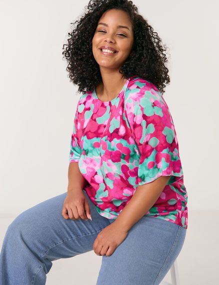 SAMOON Блуза с ярким принтом