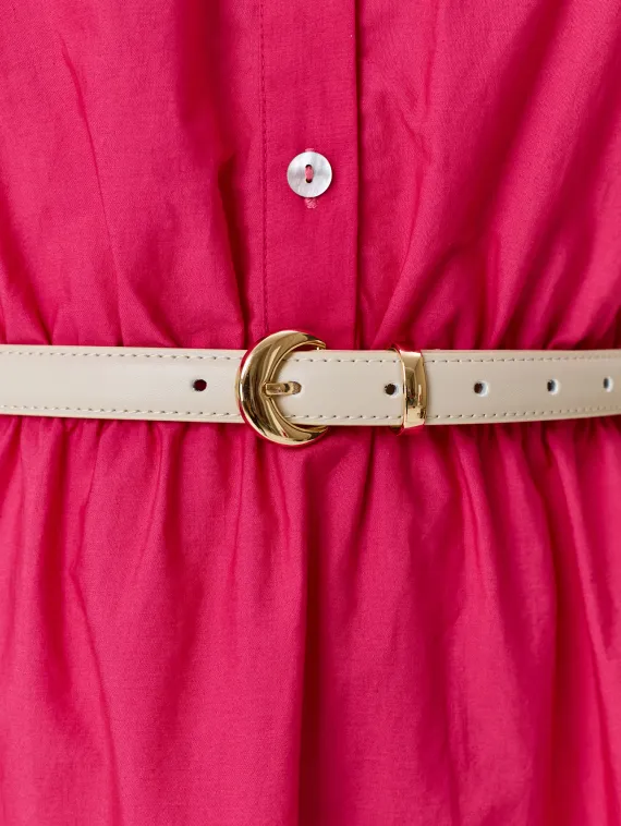 BULMER Узкий ремень из натуральной кожи