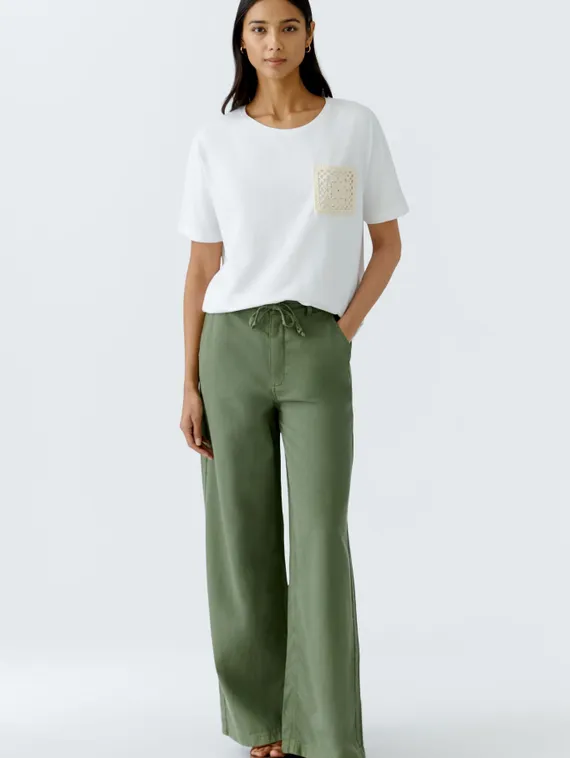 Oui Футболка с карманом