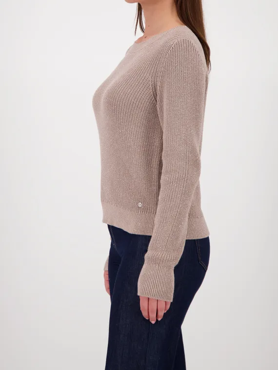 MONARI Базовый трикотажный джемпер с люрексом