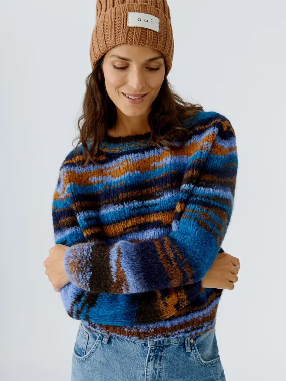 Oui Шапка из мягкой хлопковой смеси