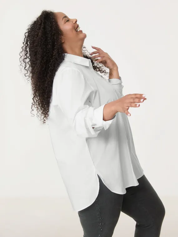 SAMOON Рубашка с пуговицами на спинке