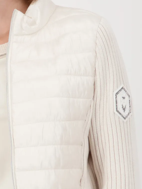 MONARI Стеганая куртка с вязаными рукавами
