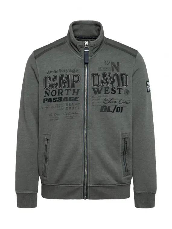 CAMP DAVID Толстовка с принтом и этикетками