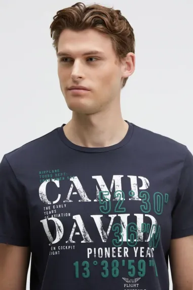 CAMP DAVID Футболка с объемным принтом
