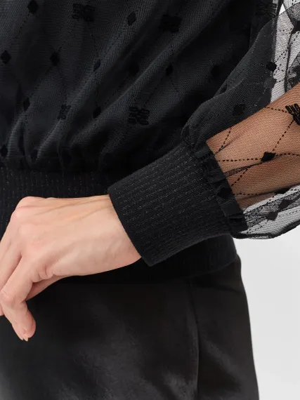 BULMER Бомбер из прозрачной сетки