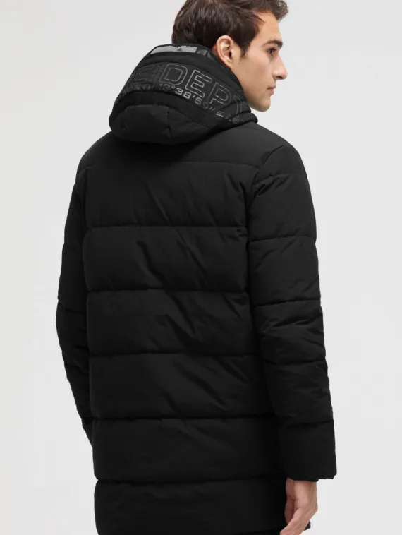 CAMP DAVID Стеганая парка с капюшоном