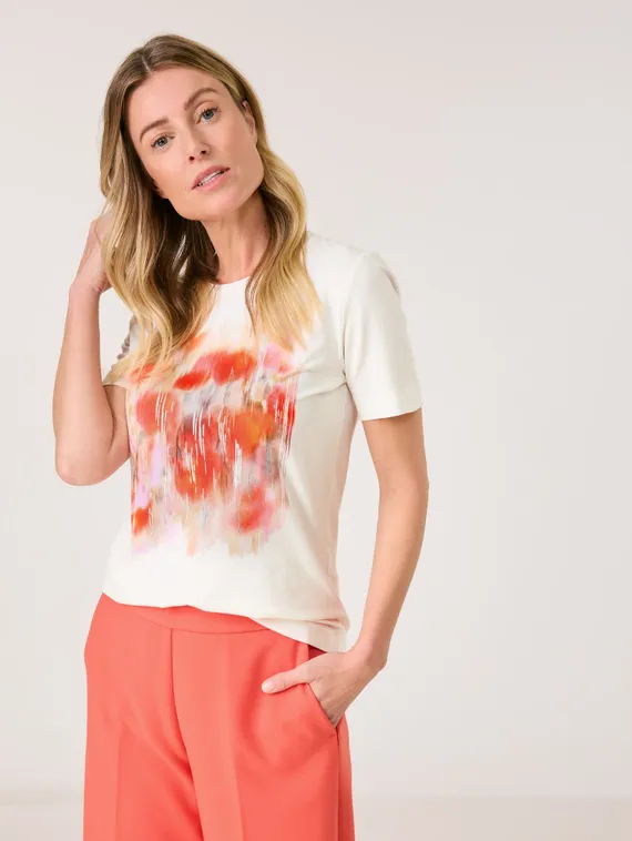 GERRY WEBER Футболка с абстрактным принтом