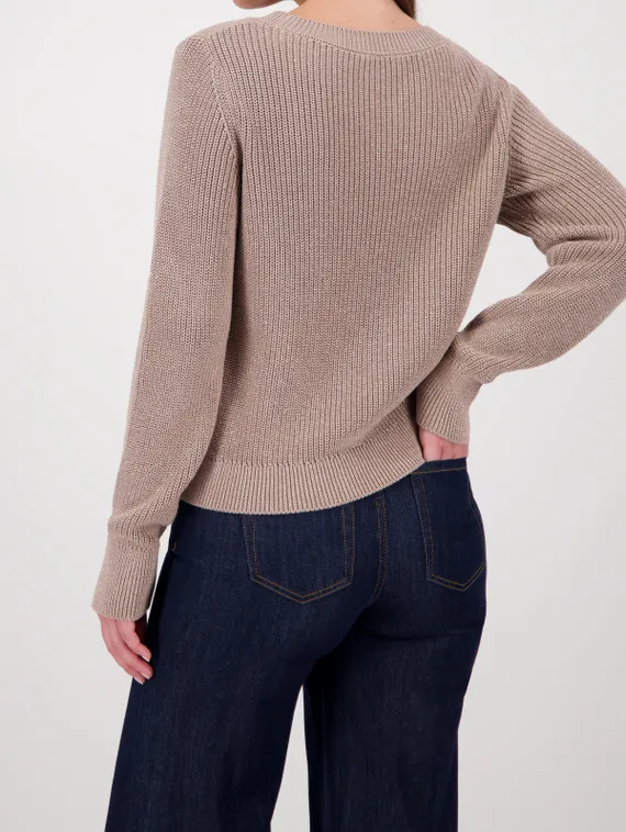 MONARI Базовый трикотажный джемпер с люрексом