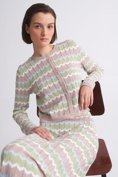 UNQ Юбка вязаная с принтом