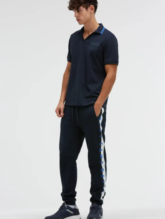 CAMP DAVID Поло с V-вырезом