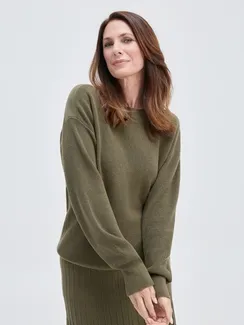 GERRY WEBER Джемпер свободный с вырезом-лодочкой